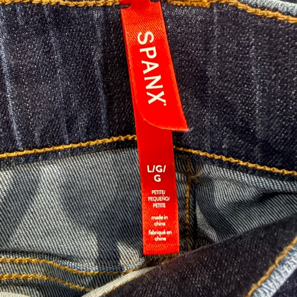Spanx pull on flare jeans in Midnight sz L petite - Picture 6 of 7